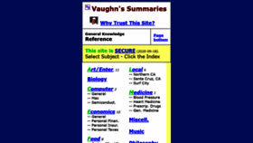 What Vaughns-1-pagers.com website looked like in 2020 (3 years ago)