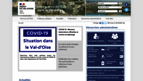 What Val-doise.gouv.fr website looked like in 2020 (3 years ago)