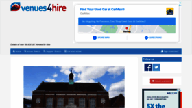 What Venues4hire.org website looked like in 2020 (4 years ago)