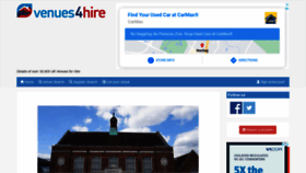 What Venues4hire.org website looked like in 2020 (3 years ago)