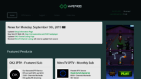 What Vapefrog.ca website looked like in 2020 (3 years ago)