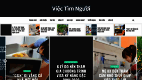 What Viectimnguoi.vn website looked like in 2020 (3 years ago)