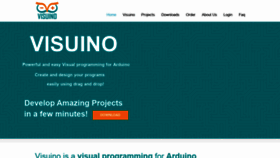 What Visuino.eu website looked like in 2020 (3 years ago)