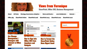 What Veroniquepalmer.com website looked like in 2020 (3 years ago)