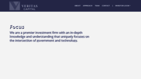 What Veritascapital.com website looked like in 2020 (3 years ago)
