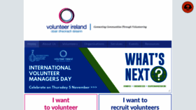 What Volunteeringireland.ie website looked like in 2020 (3 years ago)