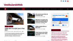 What Vestibulandoweb.com.br website looked like in 2020 (3 years ago)