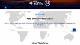 What Vidadeturista.com website looked like in 2020 (3 years ago)