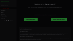 What Vault.banano.cc website looked like in 2020 (3 years ago)