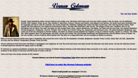 What Vernoncoleman.co.uk website looked like in 2020 (3 years ago)