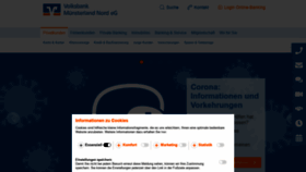 What Volksbank-muenster.de website looked like in 2020 (3 years ago)