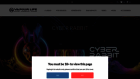 What Vapour-life.co.uk website looked like in 2020 (3 years ago)