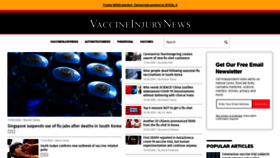 What Vaccineinjurynews.com website looked like in 2020 (4 years ago)