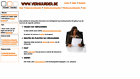 What Verhuurder.be website looked like in 2020 (3 years ago)