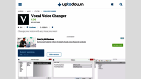 What Voxal-voice-changer.en.uptodown.com website looked like in 2020 (3 years ago)