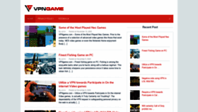 What Vpngame.com website looked like in 2020 (3 years ago)
