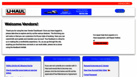 What Vendor.uhaul.com website looked like in 2020 (3 years ago)