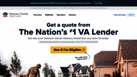 What Veteransunited.com website looked like in 2020 (3 years ago)