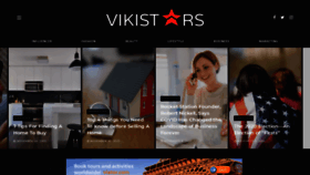 What Vikistars.com website looked like in 2020 (3 years ago)