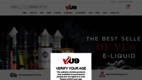What Vu9eliquid.co.uk website looked like in 2020 (3 years ago)