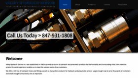 What Valleyhydraulic.com website looked like in 2020 (4 years ago)