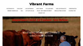 What Vibrantfarms.com website looked like in 2020 (3 years ago)