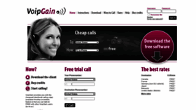 What Voipgain.com website looked like in 2020 (3 years ago)