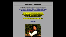 What Violinconnection.com website looked like in 2020 (3 years ago)