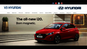 What V3hyundai.com website looked like in 2020 (3 years ago)