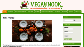 What Vegannook.com website looked like in 2020 (3 years ago)