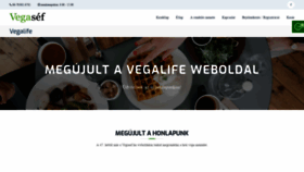 What Vegalife.hu website looked like in 2020 (4 years ago)