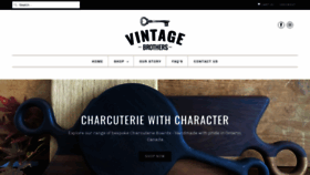 What Vintagebrothers.com website looked like in 2020 (3 years ago)