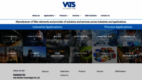 What Vatsfilters.com website looked like in 2020 (3 years ago)