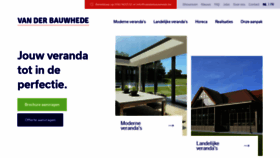 What Verandasvanderbauwhede.be website looked like in 2020 (3 years ago)