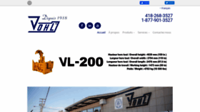 What Vohl.ca website looked like in 2020 (3 years ago)