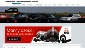 What Vwgolf.pl website looked like in 2020 (3 years ago)