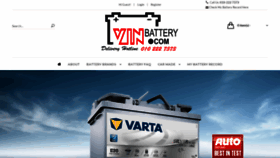 What Vinbattery.com website looked like in 2020 (3 years ago)