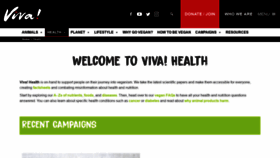 What Vegetarian.org.uk website looked like in 2020 (3 years ago)