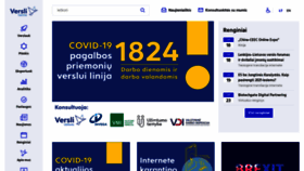 What Verslilietuva.lt website looked like in 2020 (3 years ago)