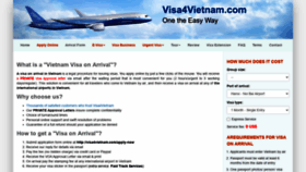 What Visa4vietnam.com website looked like in 2020 (3 years ago)