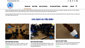 What Vesinhnhaviet.vn website looked like in 2020 (3 years ago)