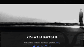 What Vishwas.tech website looked like in 2020 (3 years ago)