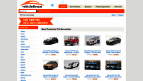 What Vehiclediecast.com website looked like in 2020 (3 years ago)