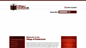 What Villageofkinderhook.org website looked like in 2020 (3 years ago)