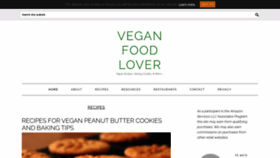 What Veganfoodlover.com website looked like in 2020 (3 years ago)