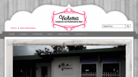 What Violettesscrapbookstore.com website looked like in 2020 (3 years ago)