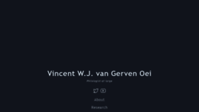 What Vangervenoei.com website looked like in 2020 (3 years ago)