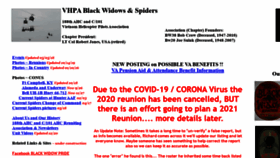 What Vhpa-blackwidows.org website looked like in 2020 (3 years ago)