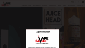 What Vapeseven.com website looked like in 2020 (3 years ago)