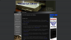 What Veteranslawlibrary.com website looked like in 2020 (3 years ago)